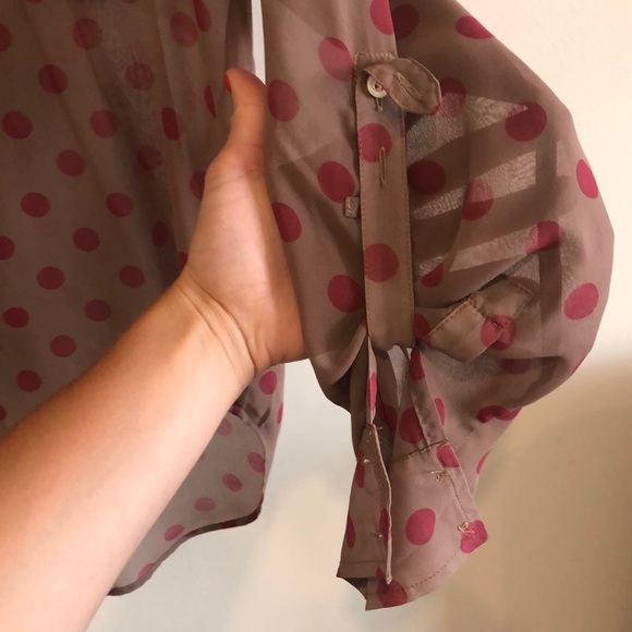 Free People Polka Dot Blouse - Picture 5 of 7